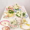 thumbnail image 5 of Efavormart 6 Pack Mixed Paper Teapot Favor Boxes with Vintage Floral Design, Flower Boxes Centerpiece Tea Party Supplies - 10"x3.5"x5", 5 of 5