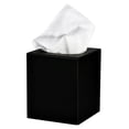 thumbnail image 2 of Alpine Industries Black Solid Print Acrylic Facial Tissue Cover, 2 of 6