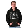 thumbnail image 4 of Original Hipster Mustache Blerd Hoodie Hooded Sweatshirt Men Brisco Brands S, 4 of 6