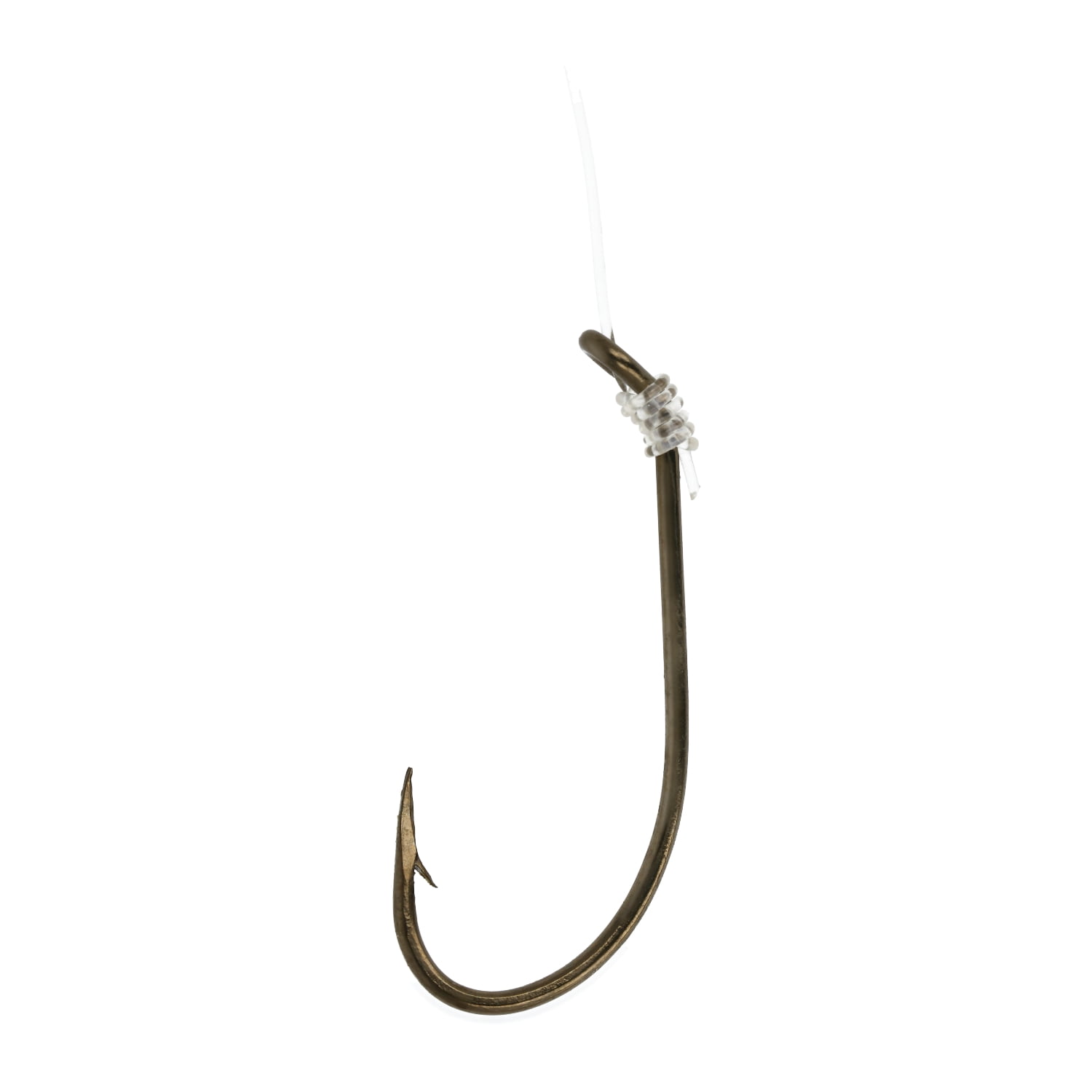 Eagle Claw 031H-2 Plain Shank Snell Fish Hook, Size 2 