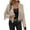 Apricot Color, variant on Women's Faux Suede Leather Tassel Jackets with Lining Cropped Fringe Coats Fall Fashion Must Haves
