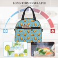 thumbnail image 5 of Xecao Lemon Ice Cream Print Insulated Lunch Box, Lunch Cags Lunch Bag Featuring An Adjustable Shoulder Strap, 5 of 5