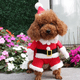 thumbnail image 4 of Disfraces navideños para mascotas Traje de perro con gorro Traje de Papá Noel Sudadera con capucha para perro Disfraces navideños para gatos, 4 of 5