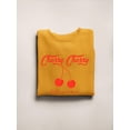 thumbnail image 3 of Cherry Cherry Hello Summer Sweatshirt Women -Image by Shutterstock, Female Small, 3 of 4
