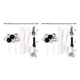 thumbnail image 2 of bedienty Cake Topper Home Wedding Party Cake Balloon Ribbon Straws Decoration Pastry Decor Sapphire Glitter Balloon 3# 2Set, 2 of 6