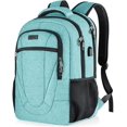 thumbnail image 1 of Mochila BIKROD, resistente al agua, verde azulado, para mujeres y hombres, 17 pulgadas, 1 of 7