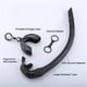 thumbnail image 4 of Tubo de snorkel Snorkel de silicona plegable con estuche de almacenamiento compacto Mujeres Hombres Roll Up Snorkel Tubo de respiración húmeda para bucear Irfora Tubo de snorkel, 4 of 4