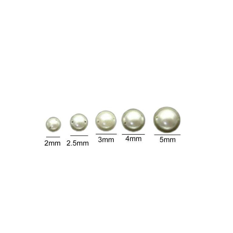 opvise 1 Bag Nail Art Decors Japanese Style Three-dimensional DIY Mini Half  Round Faux Pearl Nail Charms for Manicurist 