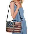 thumbnail image 5 of Kuiaobaty Cross American Flag Print Bible Covers for Women Men Bible Case PU Leather Bible Bag Bible Accessories with Handle Christian Gifts Lightweight Bible Tote Bag with Shoulder Strap, 2XL, 5 of 7