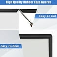 thumbnail image 6 of Rubber Edge Trim, Self-Adhesive Rubber Edge Trim, Edge Protector for 3/8" (10mm)Glass and Flexi-glass, EPDM Material, Length 20Ft, Black Color, U Channel Edge Trim, 6 of 7