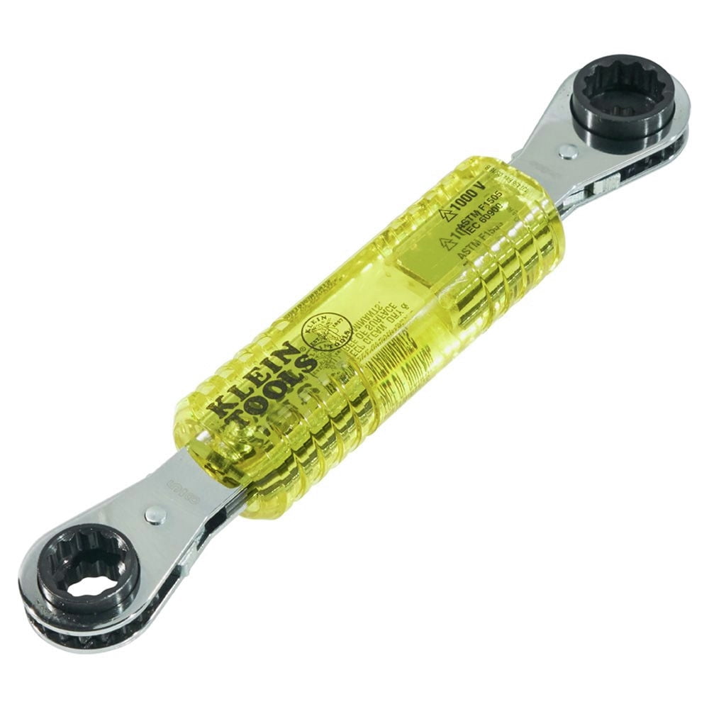 Klein Tools KT223X4-INS 4-in-1 Lineman's Insulating Box Wrench