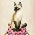thumbnail image 2 of Popp, Grace 15x15 Black Ornate Wood Framed with Double Matting Museum Art Print Titled - Lady Cat II, 2 of 4