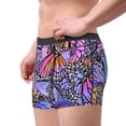 thumbnail image 3 of Kdxio Men's Boxer Briefs with Watercolor Butterflies Print - Comfortable and Breathable Underwear for Everyday Wear, 3 of 7