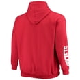 thumbnail image 3 of Men's Fanatics Red Houston Rockets Big & Tall Team Wordmark Pullover Hoodie, 3 of 3