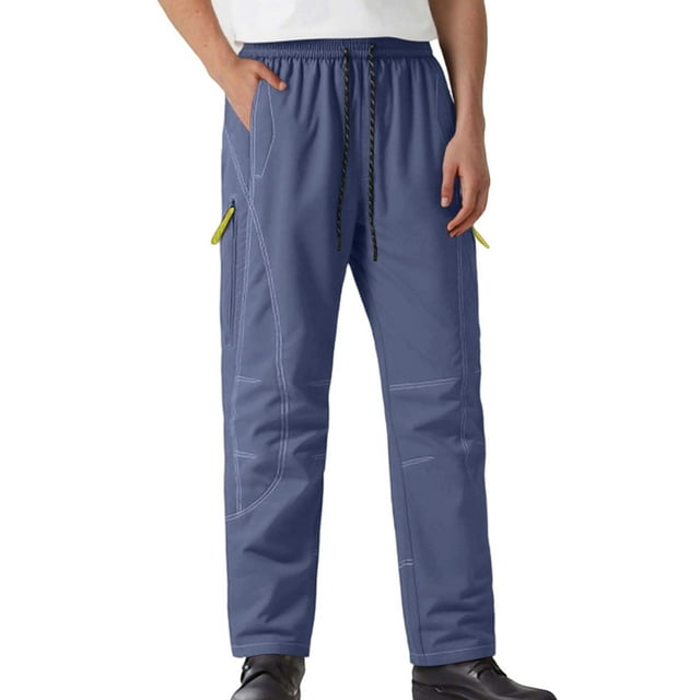 Pantalon Droit Décontracté pour Hommes pour Travail Randonnée Extérieure Usage Quotidien Confortable Durable Tissu Imperméable avec Poches Fonctionnelles
