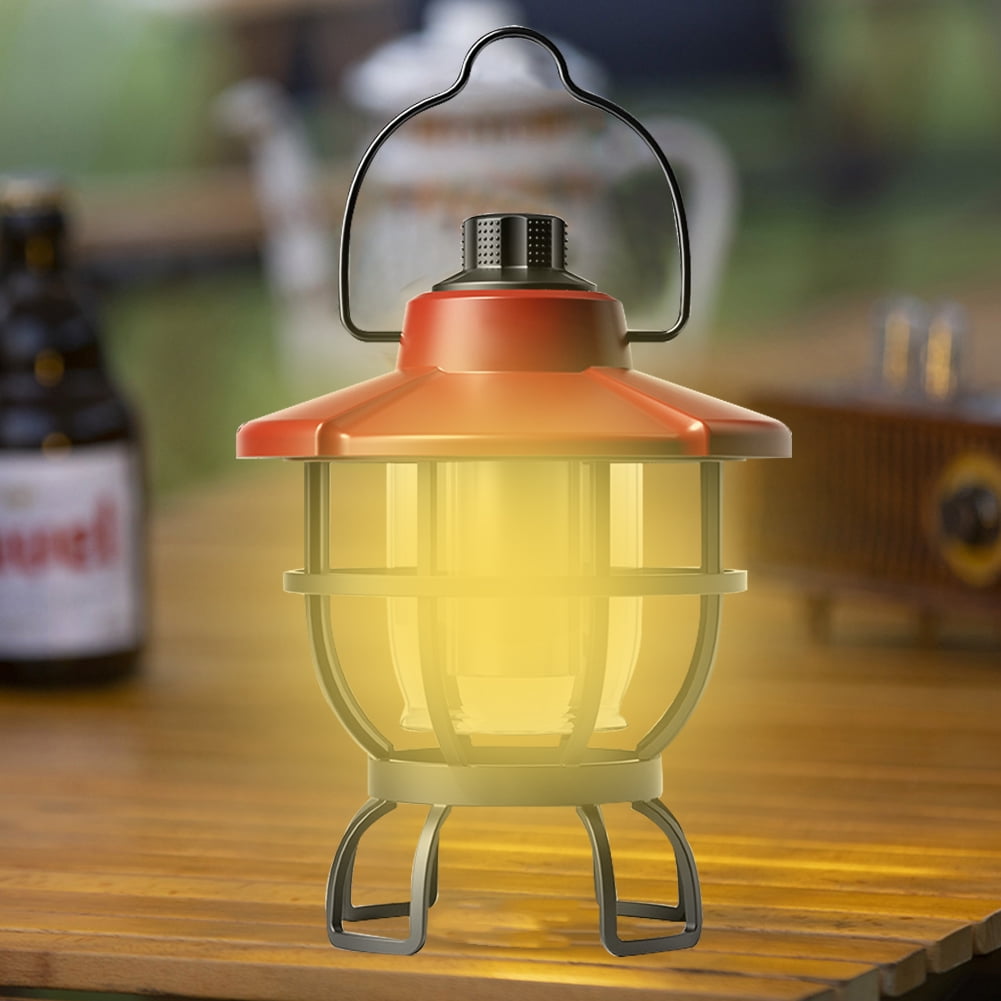 Kotyreds LED Lighting Lantern Hanging Retro Camping Lighting with Hook