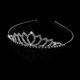 thumbnail image 2 of Diadema/Pinza/Lazo/Tiara de novia con diamantes de imitación de Pixnor (plateada), 2 of 5