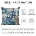 thumbnail image 5 of Summer Pillow Covers Pack of Coral Throw Pillow Cover Coral Branch Ocean Themed Beach Decor Pillowcase Nautical Cushion Case for Sofa Couch, 5 of 5