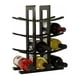 thumbnail image 1 of Botelleros de encimera de materiales sostenibles, soporte para vino de gabinete para varias botellas, soporte para vino de bambú, solución de almacenamiento moderna, color negro, 1 of 4