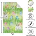 thumbnail image 5 of Easter Bunny Eggs Kitchen Tea Towels Set of 1 Absorbent Hand Dish Towels, Spring Grass Dishcloths Lint-Free 18x28 Inch Fast Drying for Cooking Baking Home Clean, 5 of 7