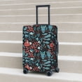 thumbnail image 5 of Uemuo Squirrel Owl Autumn Maple Leaves Printed Washable Luggage Cover - Fashion Suitcase Protector Fits 18-32 Inch Luggage -Medium, 5 of 9