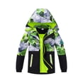thumbnail image 2 of MGEOY Boys Rain Jackets Lightweight Waterproof Hooded Raincoats Windbreakers for Kids, 2 of 7