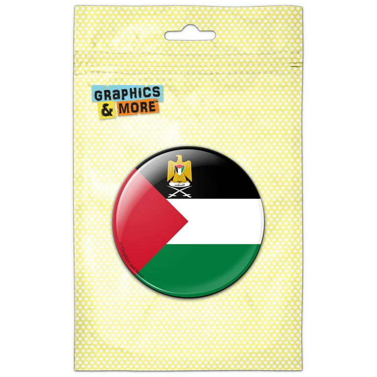 Palestine National Country Flag Pinback Button Pin Badge 