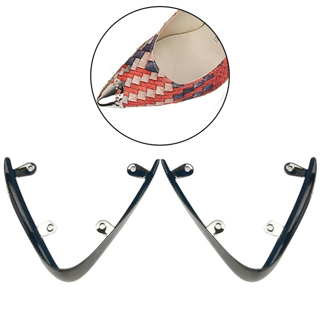 1 Pair Metal Toe Caps Creative Protective Heel Decoration Shoes Supplies