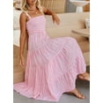 thumbnail image 2 of Niusricy Women Elegant Sexy Maxi Flowy Dress Ladies Sleeveless Long Swing Dress Casual Striped Print A-Line Dress High Waist Party Dress Summer Daily for Vacation Cocktail Beach Streetwear, 2 of 7
