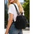 thumbnail image 4 of Gustave Mini Backpack Purse for Women Nylon Lightweight Small Daypack Backpacks Water-Resistant Casual Travel Shoulder Bag Bookbag with Anti-theft Pocket, Black, 4 of 9