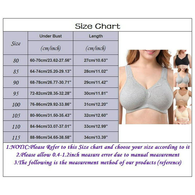 Underoutfit Bra Women's Comfortable Large Size MM Middle And Old Age Lace  Pure Cotton Summer Bra