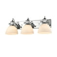 thumbnail image 2 of Golden Lighting 3118-BA3 CH-OP 3 Light Hines Bath Vanity - Chrome with Opal Glass, 2 of 3