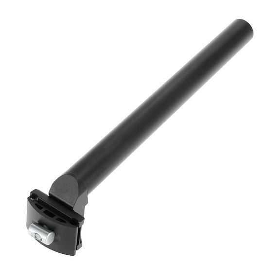 Unique Bargains 27.2x300mm Bicycle Seat Post Aluminum Alloy Adjustable Seat Tube with Clamp Black Universal