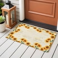 thumbnail image 4 of Entryway Rug 2'x3', Yellow Sunflowers Small Rug for Kitchen Bathroom Door Mat Indoor Entrance, Farmhouse Rustic Botanical Floral Plants Non-Slip Area Rugs Floor Mats Carpet Front Door Rugs, 4 of 8