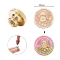 thumbnail image 5 of Cabeza De Cobre Del Sello Cabeza de cobre de sello de 25 mm Cabeza de cobre de forma redonda en relieve 3D para tarjeta de boda GX32 Ndcxsfigh Libre de BPA, 5 of 5