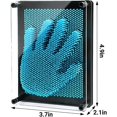 thumbnail image 3 of Juguete de pin art, juguete de impresión de pin art en 3D, escultura de pin art en 3D azul para adultos, niños, decoración de la oficina en casa (azul-S), 3 of 5