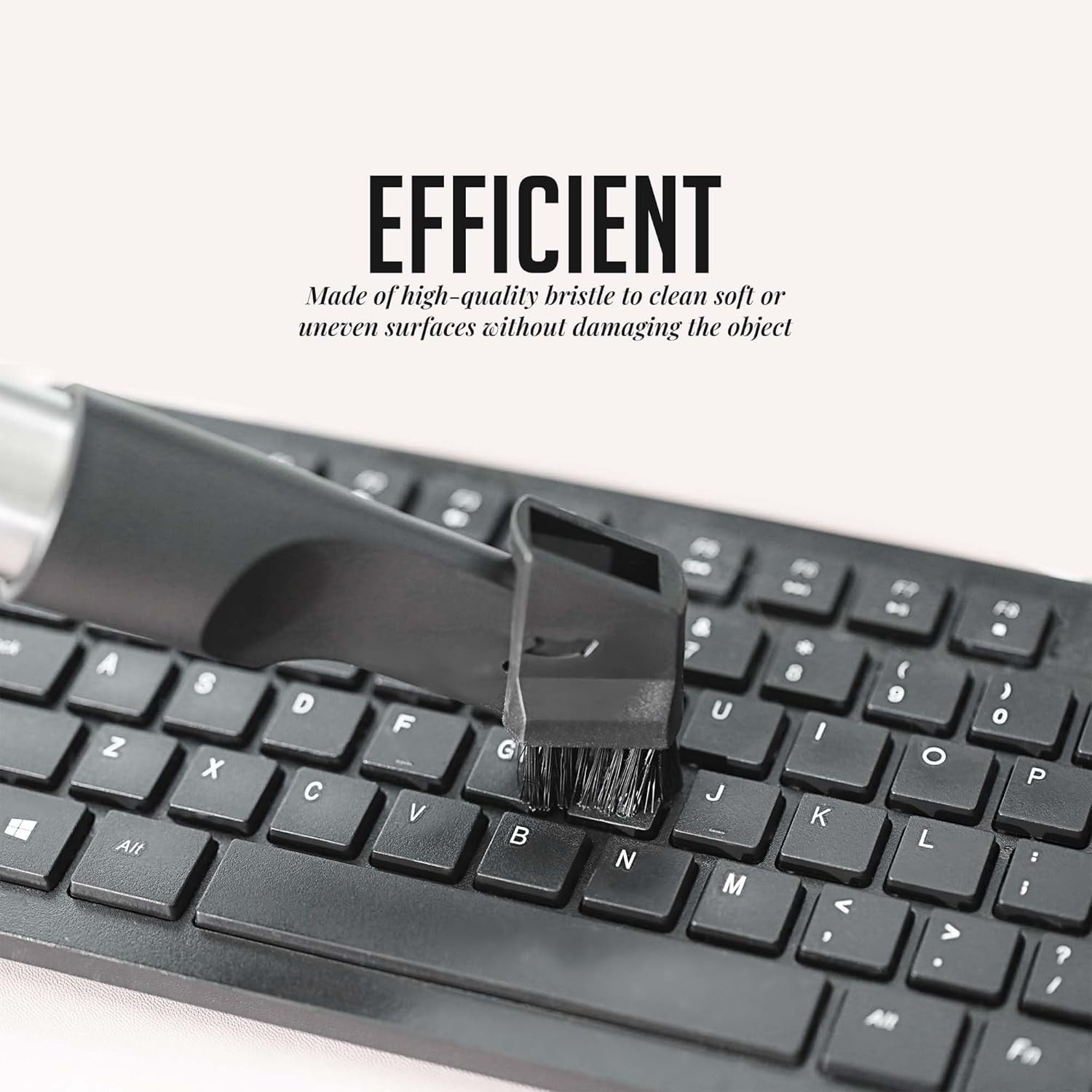 OVENTE Vacuum Brush Attachment, Compatible with ST2620 Electric Bagless Canister Vacuum Cleaner, Effective for Cleaning Corners and Sofa, Durable and Easy to Use, Black ACPST2677