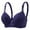 Blue, variant on 2 Pack Womens Bras Transparent Shoulder Strap Cordless Backless Spongeless With Convertible Shoulder Straps Bras