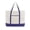 Navy, variant on Extra Large Zippered Canvas Tote Bag, 22 Inch, Organic Cotton - Black