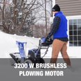 thumbnail image 3 of Restored Snow Joe 24V-X4-SB24 Snow Blower Kit Cordless Brushless Dual Stage Self-Propelled 24 in. Snow Blower + 4 x 24V 12Ah Batteries + 2 x Dual Port Chargers (Refurbished), 3 of 9