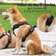 thumbnail image 4 of Arnés para perro que no tira, arnés de chaleco cómodo y reflectante con 2 correas delanteras y traseras y mango de fácil control ajustable (negro, XL), 4 of 5