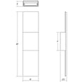 thumbnail image 2 of Sonneman 7108.72-WL Flat Box 25" Tall Integrated Led Outdoor Wall Sconce - Bronze, 2 of 3
