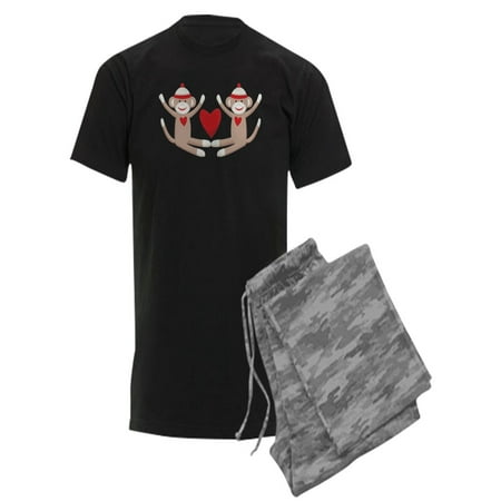 

CafePress - Couples Sock Monkey - Men s Dark Pajamas