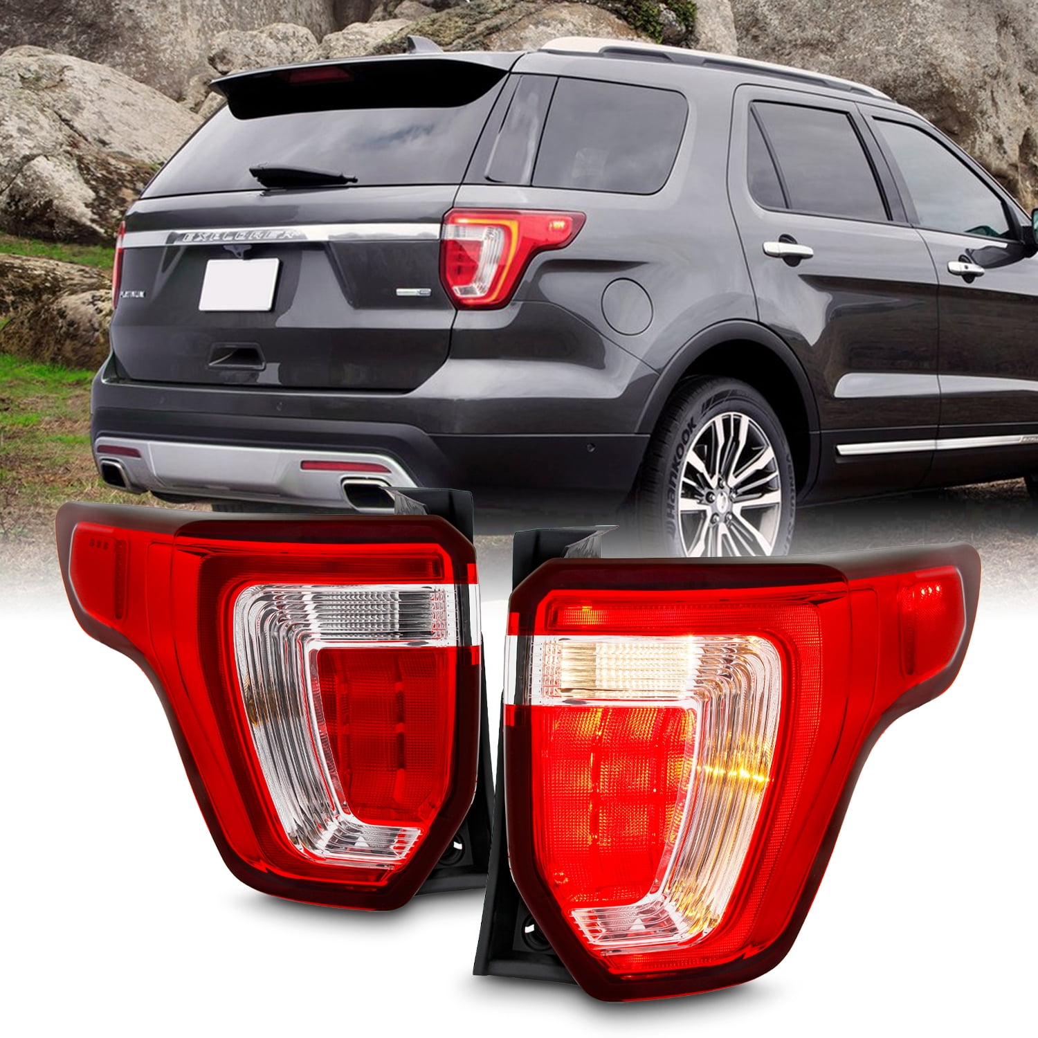 For 2016-2019 Ford Explorer Base|Limited|Platinum|XLT LED Tail Light