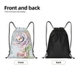 thumbnail image 5 of Kdxio Vintage Rose Print Drawstring Backpack Bag,Waterproof Draw String Back Sack, Gym Drawstring Bags Swim Bag For Unisex, 5 of 9