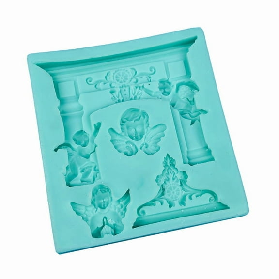 Milue 3D Angel Shaped Silicone Cake Mold Handmake DIY Cake Biscuits Silicone Mould