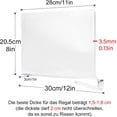 thumbnail image 2 of Space Optimization for Wooden Shelving, Closet Organization Easy Installation Clear Organizer Acrylic Shelf Dividers (2PCS), 2 of 5