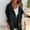 Black, variant on Zedker Blazers for Women Summer Lightweight Button 3/4 Sleeve for Women Business Casual Suit Jacket with Pockets