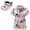American Flag Fireworks, variant on Beach Starfish Women's Golf Shirt and Sun Visor Hat Set Short Sleeve Quick Dry Moisture Wicking UV Protection Adjustable Sun Visor for Golf Tennis Outdoor Sports