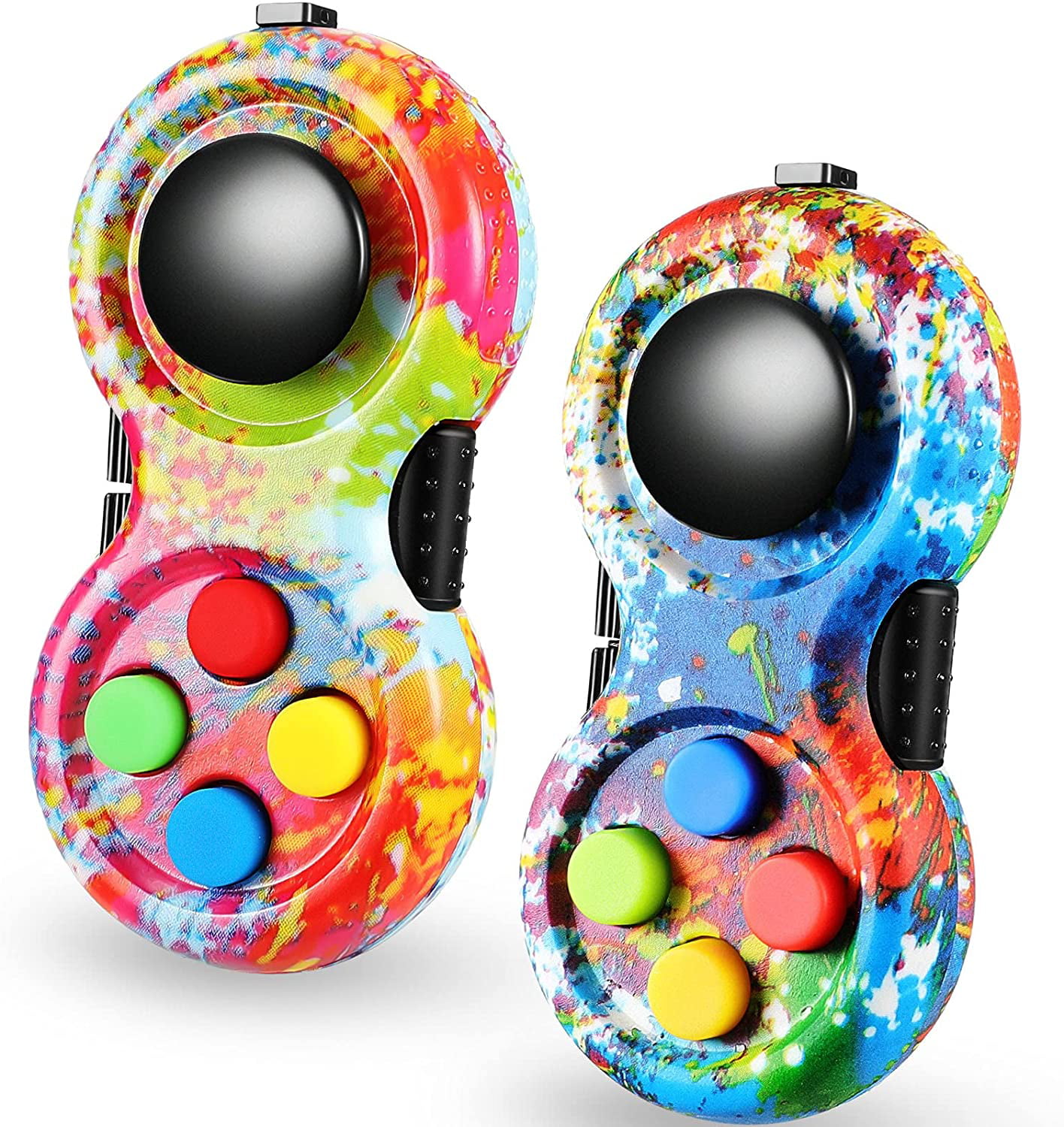 placere smal Forbedre Rainbow Fidget Pads Christmas Stress Relief Fidgets Remote Controller Toy  for Children and Adults - Walmart.com